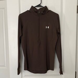 Under Armour Dark Brown Quarter-Zip Top